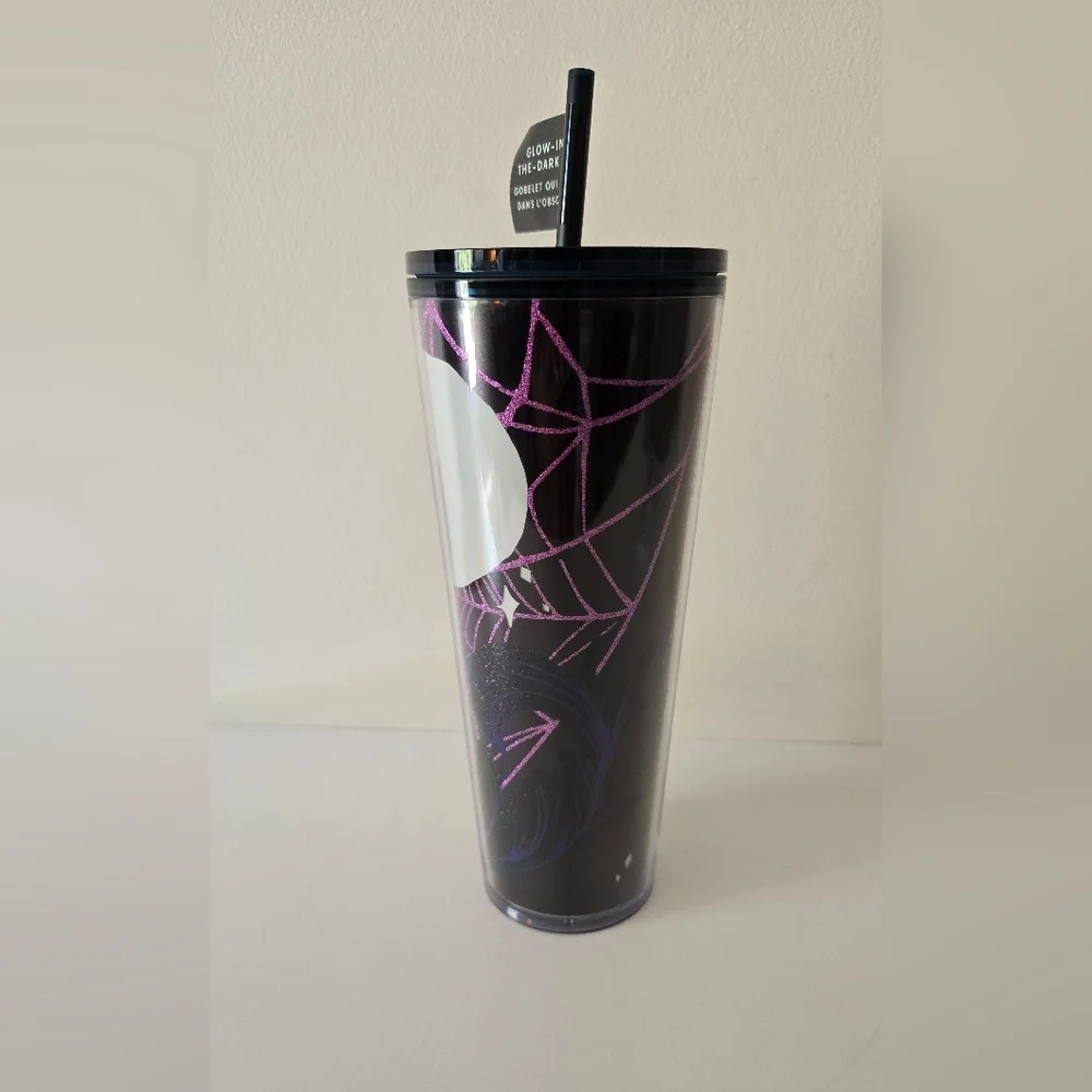 Starbucks Halloween Black Cat Glow-in-the-Dark Tumbler 24oz – NWT